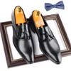Scarpa in pelle PU di lusso Moda Uomo Mocassini eleganti da lavoro Scarpe a punta Oxford traspiranti Scarpe da sposa di design formale