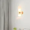 ウォールランプポストモダンクリアスモークグレーガラスランプ上下のsconce bedromベッドサイドライトE14ホルダーAC 220V屋内ホームステアライトウォール