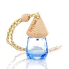 Car Hanging Perfume Bottle Empty Refillable Bottles Air Freshener Perfumes Diffuser Glass Essential Oil Container Pendant