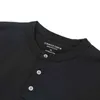 Outono 100% Algodão Manga Longa Henley T-shirt Confortável Slim Fit Tshirt Alta Qualidade Básico Tops SJ131088 220115