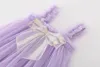 Ins Baby Girls Tutu Dress With Bow Kids Summer Fairy Sling Gonna di garza Party Elegante pizzo agarico