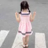 幼児の女の子ドレスパッチワークガールズパーティードレスノースリーブサマーキッズドレスカジュアルスタイルの服ガール210412