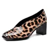 ALLBISEFO純正レザーハイヒールの靴厚いヒールメタルトゥファッションセクシーパーティー女性ヒール靴快適なハイヒールの女性210611