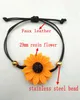 Braccialetti con ciondoli girasole da 30 pezzi per amicizie, coppie, sorelle, braccialetti vulcanici, regali portafortuna per le donne