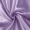 Solide violet Satin soie jupe femmes taille haute été longue jupe nouvelles élégantes dames bureau jupes Midi printemps 210419