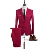 Męskie Wedding Moda Garnitury Smoking Set Slim Fit Man Garnitury Blazer Masculino Garnitur Dla Mężczyzn Dresy Ślubna X0909