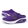 Air Cushion Slip-On Women Walking Shoes Orthopedic Diabetic Ladies Platform Mules Mesh Lightweight Slippers Wedge Female Sneaker 211206