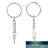 50 pcs parafuso olho de olho chave chaveiro com anel de salto aberto cadeia extender pinos de olho split keyring jóias fazendo descobertas