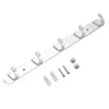 Hooks Rails Ruimte Aluminium Bar Coat Hoed Kleding Raad Rack Wall Monted 5 Hanger Organizer voor badkamer keuken