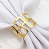 Hotel Metal Napkin Rings Kitchen Western Food Napkins Button Decoration Wedding Party Festival Desktop Towel Decor Buckle BH5420 WLY