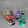 Silikon-Wasserpfeife, Mini-Glasbecher-Bong, unzerbrechliche Dab-Rig-Bongs mit 14-mm-Quarz-Knaller oder Kopf