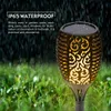 Solaire 96 LED Flamme Scintillante Torche Lumière Étanche Paysage Extérieur Décor pour Jardin Pelouse