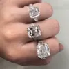 Eight cuts styles 100% 925 Sterling Silver Diamond Wedding Engagement Cocktail Women Created Moissanite Rings Fine Jewelry gift