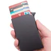 Кошелек против кражи Unisex Zovyvol RFID Smart Thin ID Case автоматически твердое металлический банк держатель бизнес мини