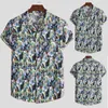 Men's T-Shirts 2022 Shirts For Men Summer Floral Elements 3d Digital Printing Trend Loose Short-sleeved Shirt Top M-3xl Large Size