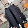 Fashion Classic Design Black Color Color Nylon Zaino Grande Capacità Multi Pocket Uomo Donne da donna Borsa da viaggio Forte Zaino SchoolBag