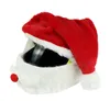 Рождественские мотоциклетные шлем крышка мода открытый смешной хлопок Санта Клаус милый рождественский мотоцикл шлем чехлы llf11141
