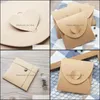 Favor Event Festive Supplies Home & Gardenwholesale- 50Pcs 13X13Cm Disc Sleeve 250Gsm Kraft Dvd Paper Bag Er Cd Packaging Envelopes Pack Wed