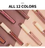 6 Pçs / conjunto Rose Matte Líquido Batom Conjunto Nude LipGloss Não-Stick Copo Impermeável Longa Lábio Lábio Maquiagem De Maquiagem Embalagem 20Sets / lote DHL