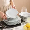 Malacasa-serie Julia 36-delige porselein diner set dinersoep dessertplaten ingesteld voor 12 persoon 210706274C