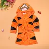 Maluch Baby Boys Girls Cartoon Piżamy Szlafroke Cape Beach Ręcznik Kapturem Robe Night-Robe PJMS