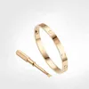 Classic Love Screw Bracelet 5 0 Heren armbanden Designer Bangle Luxe sieraden Vrouwen Titanium stalen legering Gold-plated ambacht Gold Silver 261U