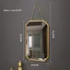 Spiegels Wandmontage Mirror Nordic Style Iron voor Slaapzaal Decoratie