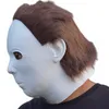 Masque de motif de visage blanc halloween roman d'horreur de haute qualité amusant soirée dansante d'horreur maison hantée289U