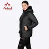 sale Winter jacket female coat short hooded plus size warm Cuffs Hairy women mane clothes Ukraine s AM-2059 210923