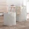 Super Large Laundry Basket Waterproof Laundry Hamper with Handle Foldable Toy Storage Bag Dirty Clothes Basket Clothes Organzier 211112
