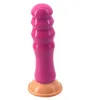 NXY Dildo Giocattoli anali Golden Bamboo Pull Bead Plug grande Pene in silicone Masturbazione privata femminile Prodotti per adulti 0225