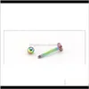 Plugs Tunnel Modrsa 2Pcs / Lot M Sfera in acciaio inossidabile Labret Lip Bar Anelli Stud Tragus Helix Cartilagine Piercing Gioielli per il corpo F Sqciow H Fpyiq