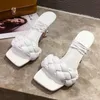 Elbise Ayakkabı kadın Sandalet Beyaz Strappy Topuklu Deri Dar Bant Seksi Yüksek 7 cm 10 cm 2021 Yaz Örgü Kare Toe Sandal