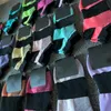 Pink Black Green Letter Socks Autre Home Textile Sports Coton Colonré Colorant Breffe de séchage rapide Pantoufles de cheville Girls courts avec chaussette Tags WY541-3