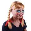 Gruseliger böser Zirkusclown Horror Dämon Joker Film Latex Kopfbedeckung Annabel 3 Masken Ghost Baby Home Halloween Party