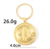 Nyaste Bitcoin Keychain Musikband Keyring Pendant Kvinnor och Män Smycken Samling Present