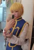 Anime Hunter x Hunter Cosplay Kurapika Cosplay Costume para Adulto Homens Mulheres Crianças Halloween Outfits Completo Kurapika Kurta Wig Sapatos Y0903