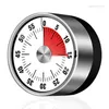 Timers HX6D Aço inoxidável Visual Timer Mechanical Kitchen 60 minutos Alarme cozinhando com relógio magnético alto
