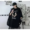 Темные готические буквы стиля хип-хоп прилив бренд медведь футболка печатать с короткими рукавами мужчин и женщин Harajuku Свободный повседневный все-матч
