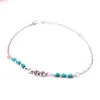 Anklets Bohemian Natural Turquoises Bracelet Bracelets Bracelets dla kobiet dziewczęta Marc22