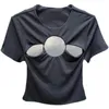 O-ネックオープンバックソリッドカラートップタイトハーフスリーブ中空アウトセクシーなTシャツの女性夏服GX826 210421