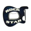 Nouvelle boucle de ceinture de guitare vintage en émail bleu Rock Music Star avec ouvre-bouteille de bière BUCKLE-MU102BL