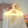 LED Neon Light Clothes Stand Hanger Night Lamp USB Powered Xmas Gift for Bedroom Wedding Clothing Store Art Wall Decor ZC3500