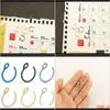 & Drop Delivery 2021 Rings Hoop 20 Gauge Non Piercing Stainless Steel Fake Septum Nose Studs Piercings Cartilage Earring Body Jewelry 9Zlza