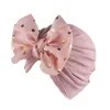 4PCS Children's three-dimensional babyS hatS kid hat newborn girl photography props spring and autumn turban baby prop big bow#G