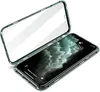 Магнитная адсорбция металлическая каркасная рамка Передняя и задняя закаленного стекла Полноэкранное покрытие для iPhone 11 Pro Max XR XS MAX 6 7 8 PLUS