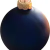 Promoção - 5 pcs / pak, casa festa de evento Natal Natal decoração ornamento 80mm pintado de vidro preto bugeble bola foste 211019