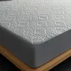 Bonenjoy Quilted Waterproof Bed Sheet With Elastic Queen King Size Solid Color Mattress Protector For Double 220217