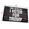 3x5 Geef me niet de schuld. Ik heb gestemd voor Trump Flag, Digital Printing 100D Polyester Custom Banner Festival Gebruik, Double Stitching FJ08