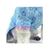 Francês designer de luxo animal de estimação cão vestuário verão l velha flor malha camisa mangas curtas gato de peluche dois pernas desgaste para cães médios roupas smlxlxxl